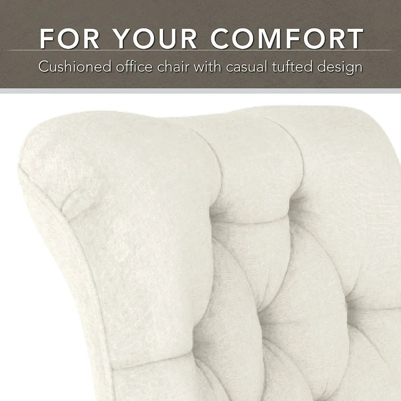 Chaise de bureau capitonnée Arden Lane à dossier mi-haut de Bush Business Furniture