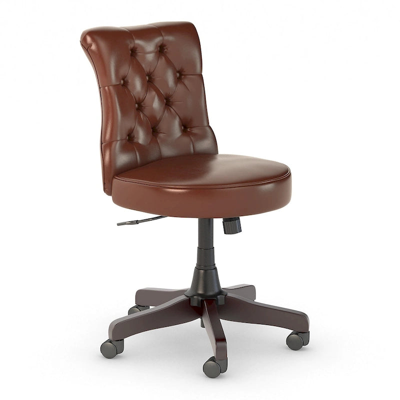 Chaise de bureau capitonnée Arden Lane à dossier mi-haut de Bush Business Furniture