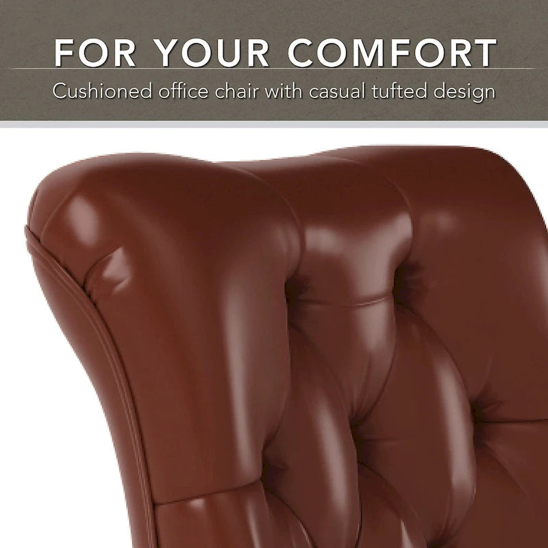 Chaise de bureau capitonnée Arden Lane à dossier mi-haut de Bush Business Furniture