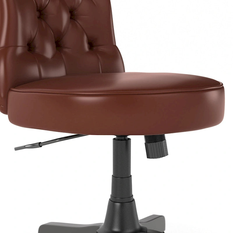 Chaise de bureau capitonnée Arden Lane à dossier mi-haut de Bush Business Furniture