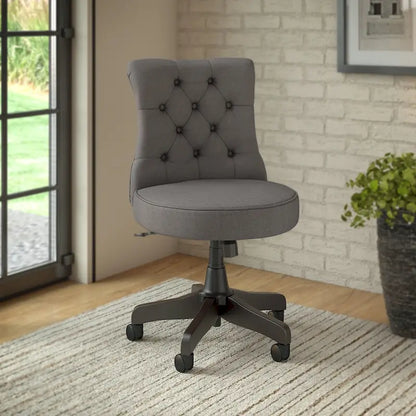 Chaise de bureau capitonnée Arden Lane à dossier mi-haut de Bush Business Furniture