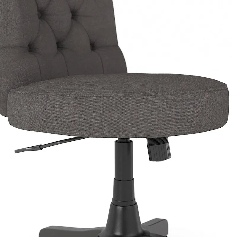 Chaise de bureau capitonnée Arden Lane à dossier mi-haut de Bush Business Furniture
