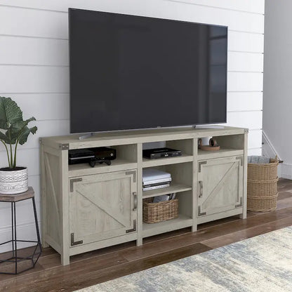 Meuble TV Cottage Grove 65W style ferme pour téléviseur 75 pouces par Bush Furniture