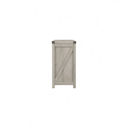 Meuble TV Cottage Grove 65W style ferme pour téléviseur 75 pouces par Bush Furniture