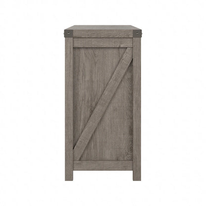 Meuble TV Cottage Grove 65W style ferme pour téléviseur 75 pouces par Bush Furniture