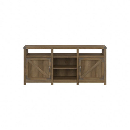 Meuble TV Cottage Grove 65W style ferme pour téléviseur 75 pouces par Bush Furniture