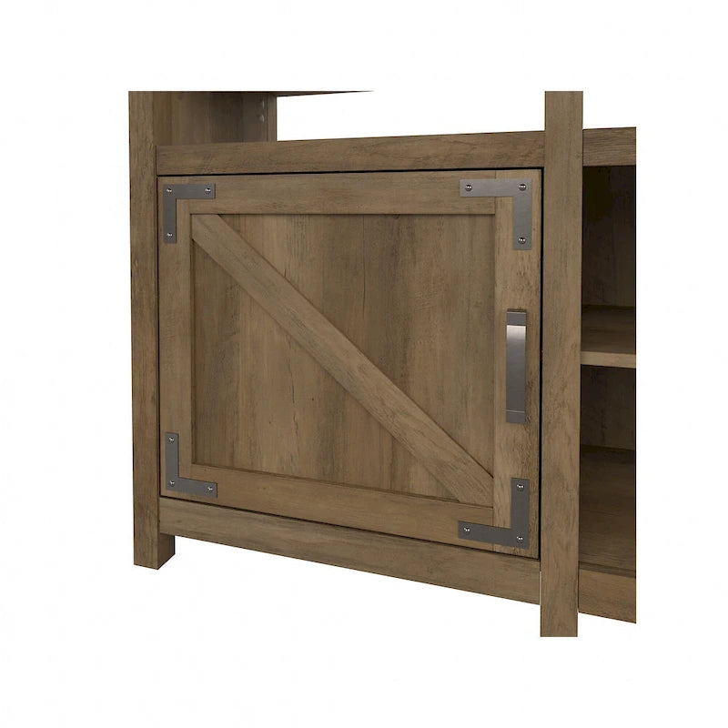 Meuble TV Cottage Grove 65W style ferme pour téléviseur 75 pouces par Bush Furniture