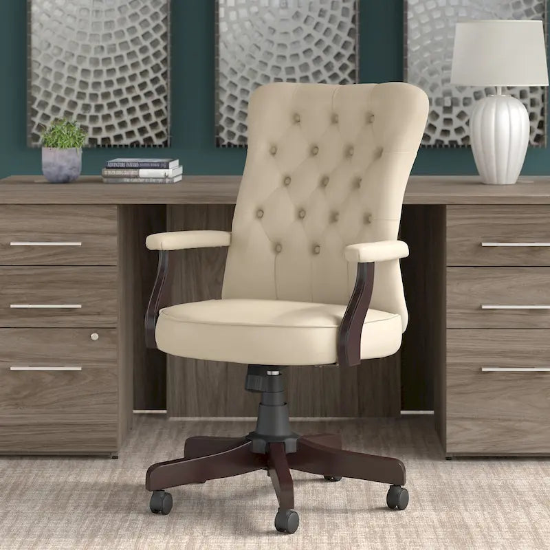 Fauteuil de bureau à dossier haut Arden Lane avec accoudoirs, par Bush Business Furniture
