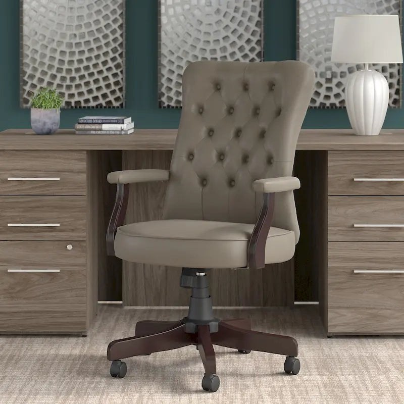 Fauteuil de bureau à dossier haut Arden Lane avec accoudoirs, par Bush Business Furniture