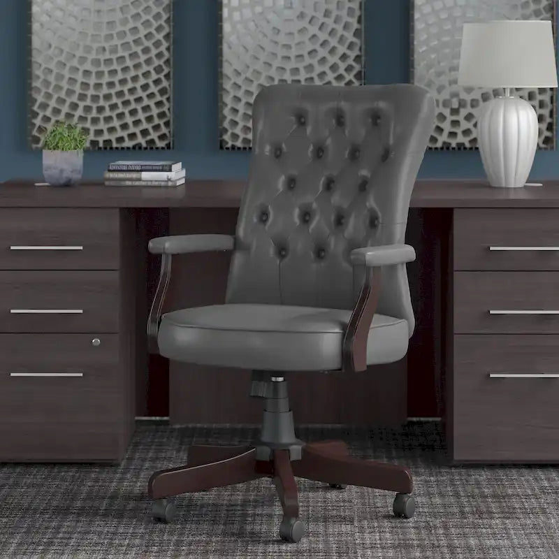 Fauteuil de bureau à dossier haut Arden Lane avec accoudoirs, par Bush Business Furniture