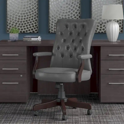 Fauteuil de bureau à dossier haut Arden Lane avec accoudoirs, par Bush Business Furniture