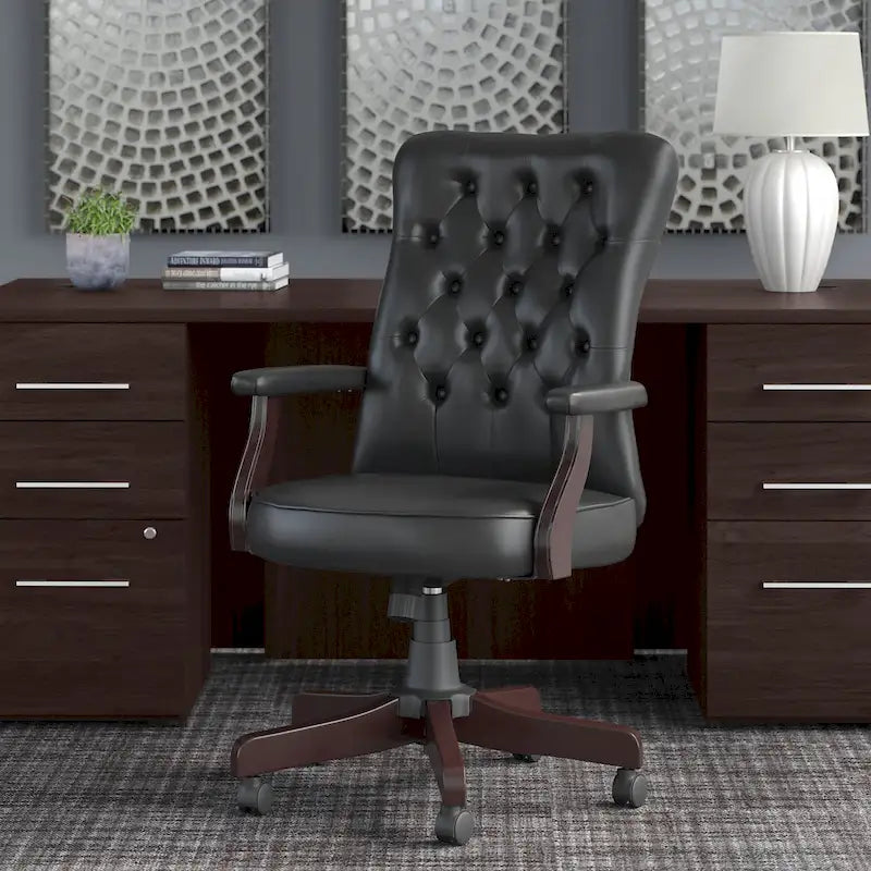 Fauteuil de bureau à dossier haut Arden Lane avec accoudoirs, par Bush Business Furniture