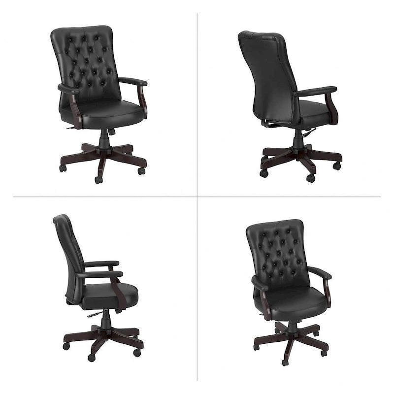 Fauteuil de bureau à dossier haut Arden Lane avec accoudoirs, par Bush Business Furniture