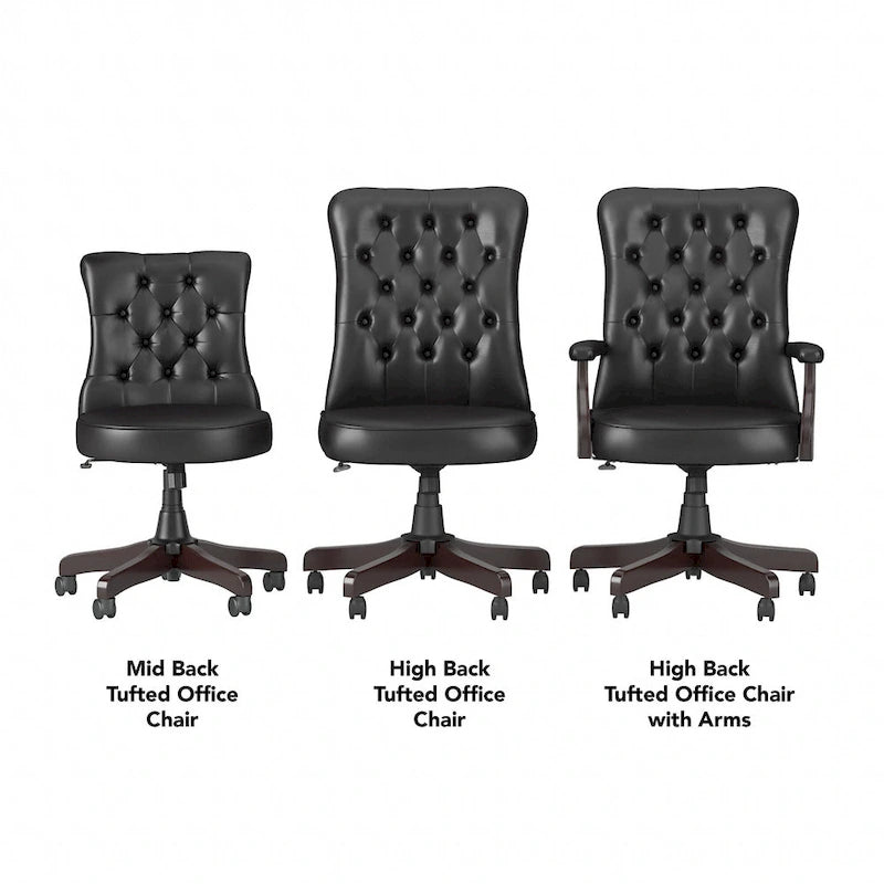 Fauteuil de bureau à dossier haut Arden Lane avec accoudoirs, par Bush Business Furniture