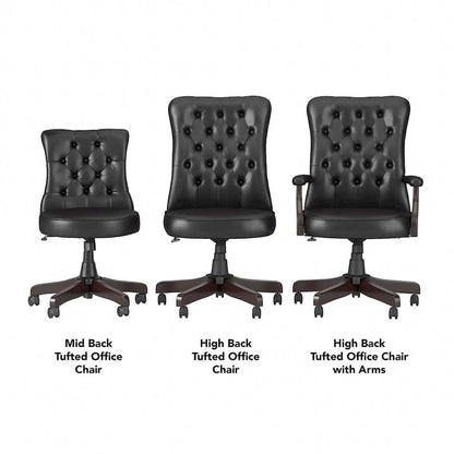 Fauteuil de bureau à dossier haut Arden Lane avec accoudoirs, par Bush Business Furniture