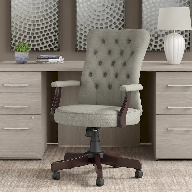 Fauteuil de bureau à dossier haut Arden Lane avec accoudoirs, par Bush Business Furniture