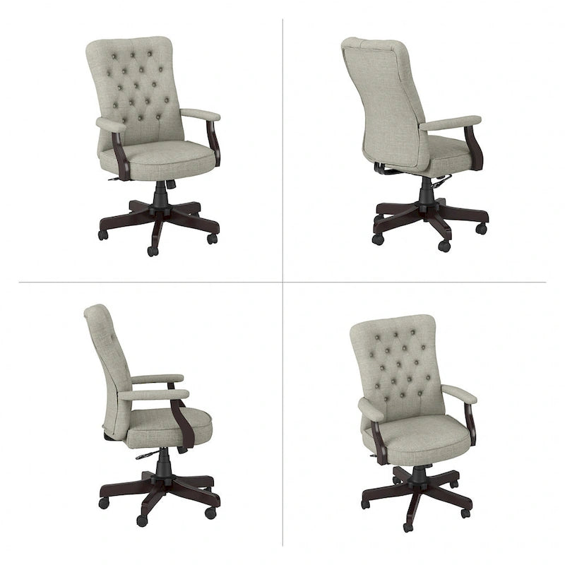 Fauteuil de bureau à dossier haut Arden Lane avec accoudoirs, par Bush Business Furniture